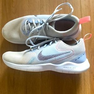 Nike athletic shoes white and pink sz. 8.5